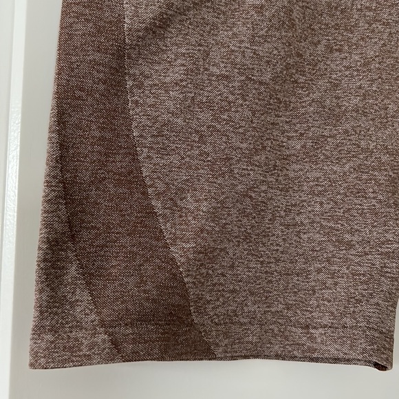 VS PINK ACTIVE High Waisted Seamless Lite Brown Bike Shorts w Hidden Pocket RARE - Picture 7 of 9